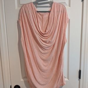 Lane Bryant Pink Drape Front Top